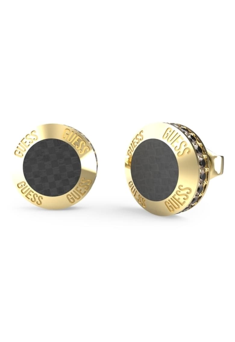 Cercei Racer Tag cu cristale JUME04040JWYGBKT-U - Auriu - Negru