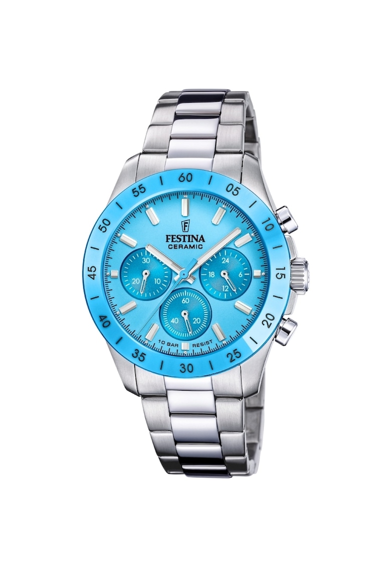 Ceas barbatesc F20693/3 Quartz Argintiu