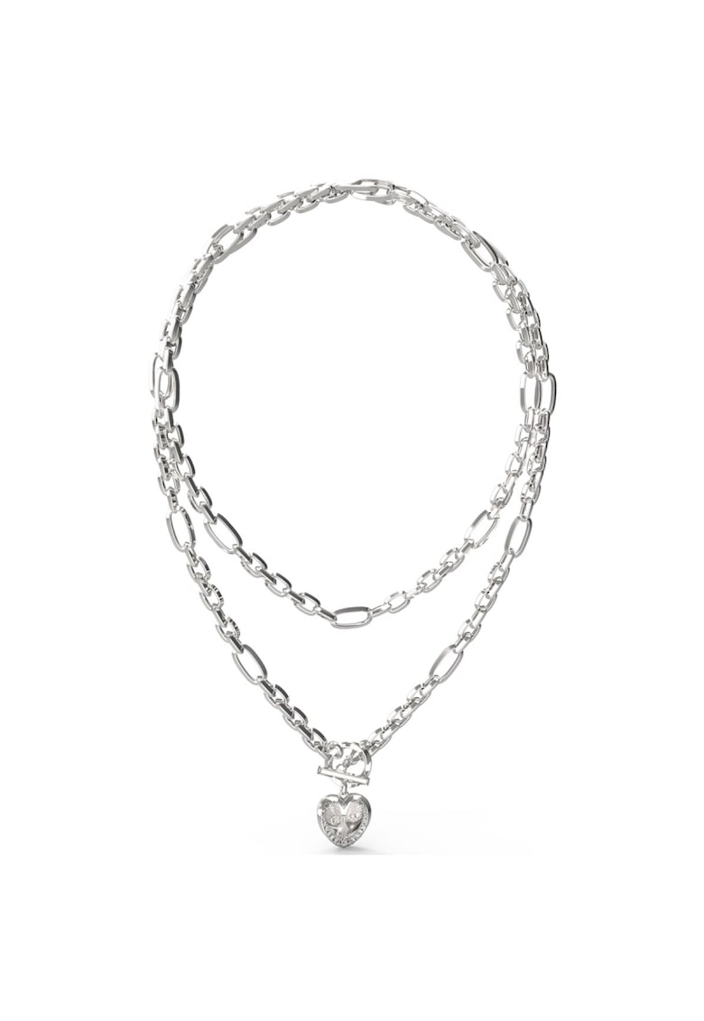 Colier Mon Amor cu cristale JUBN04598JWRHT-U - Argintiu