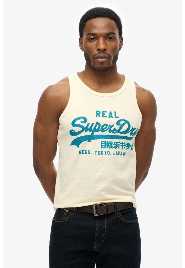 Top cu imprimeu text