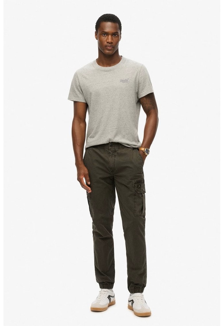 Pantaloni cargo din amestec de bumbac