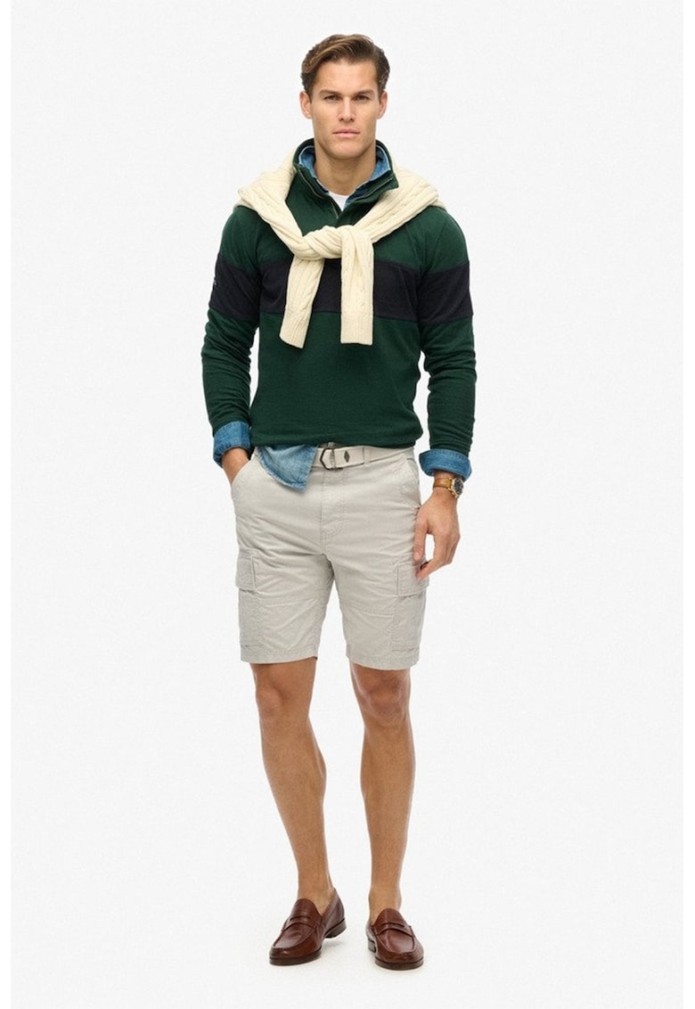 Bermude cargo cu o curea Bermude cargo cu o curea