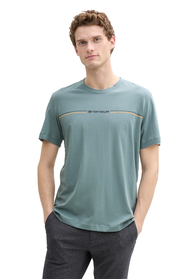 Tricou din amestec de bumbac organic - Verde pal