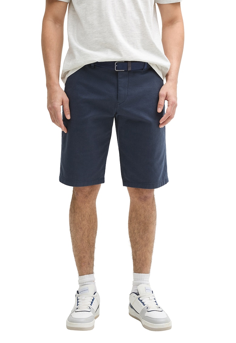 Bermude chino cu talie medie