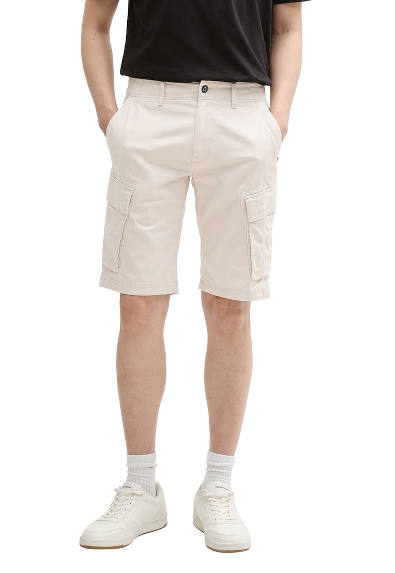 Pantaloni cargo scurti - Crem