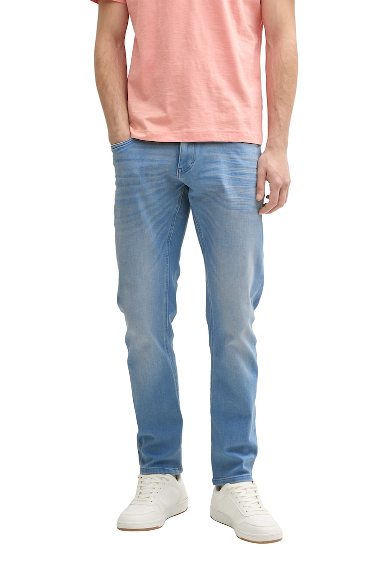 Blugi conici - Albastru deschis melange