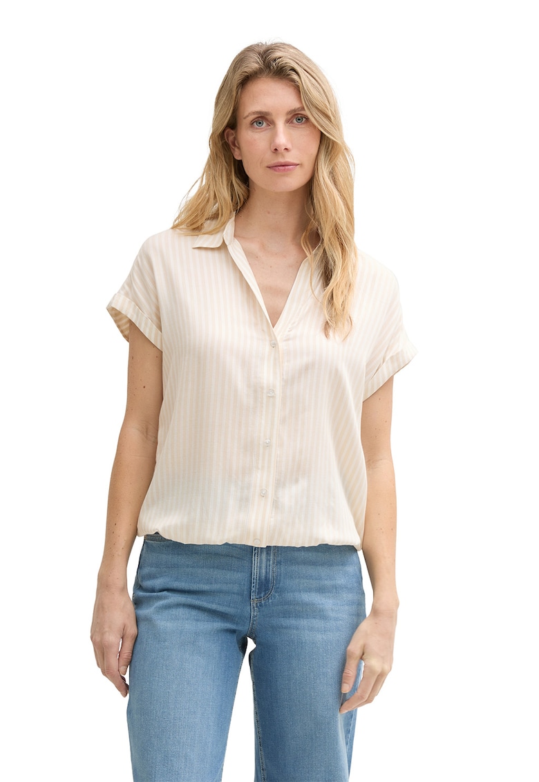 Camasa cu model in dungi si maneci scurte