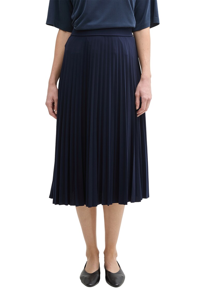 Fusta midi cu pliuri
