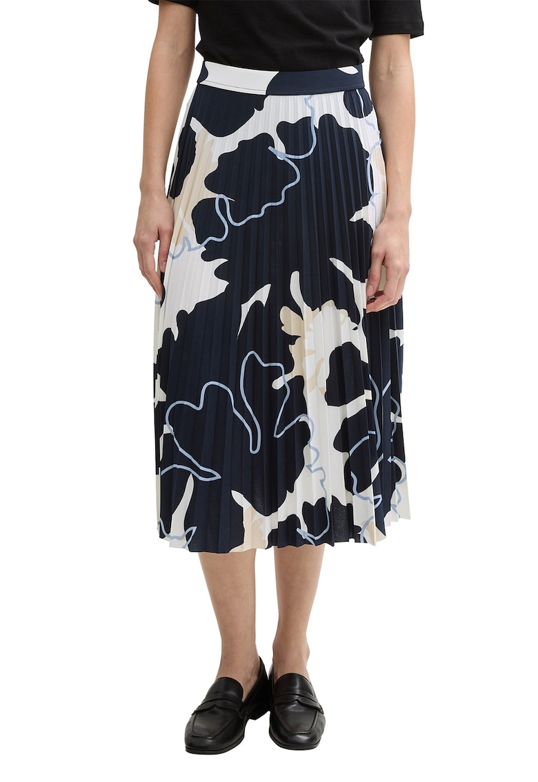 Fusta midi cu pliuri