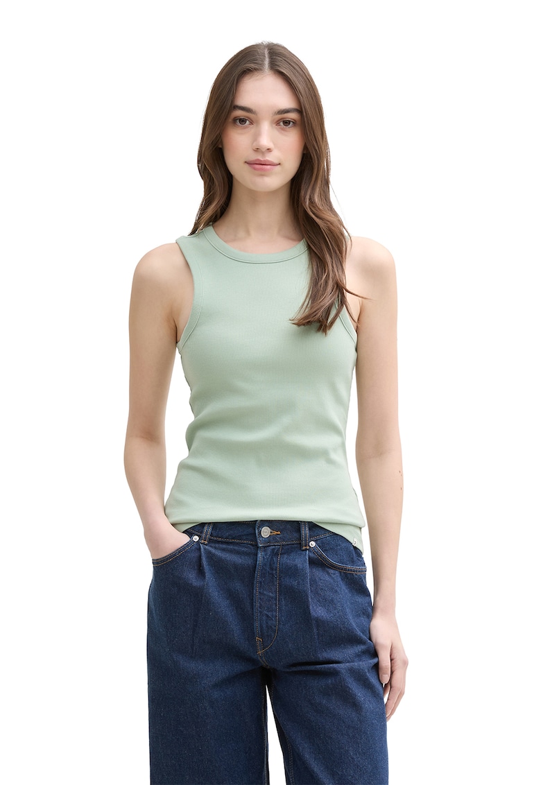 Top slim-fit - Verde menta