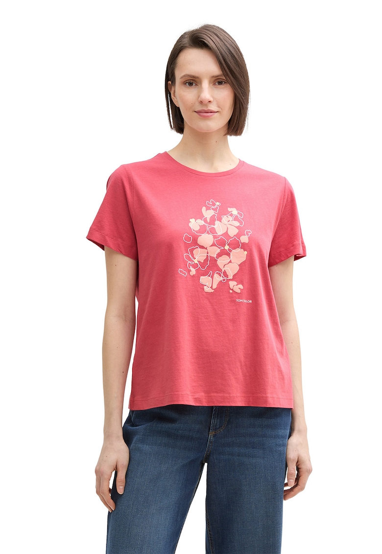Tricou de bumbac organic - Coral