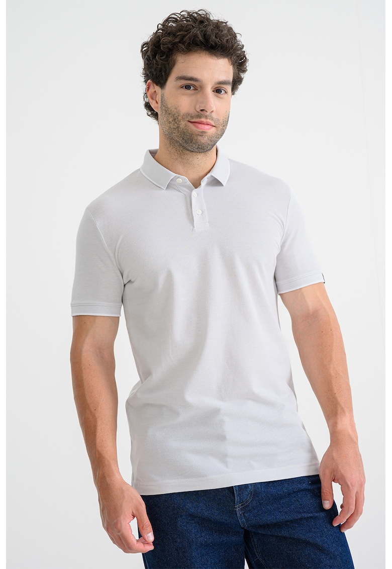Tricou polo uni - Gri deschis