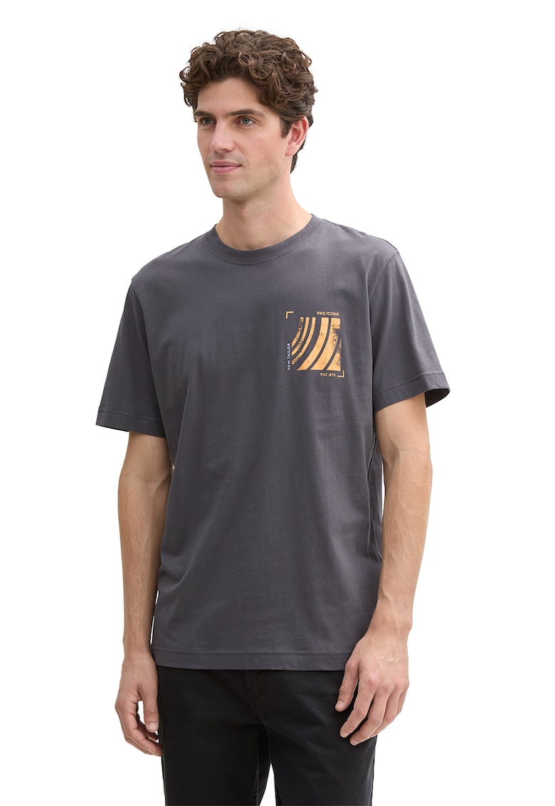 Tricou de bumbac cu imprimeu pe piept