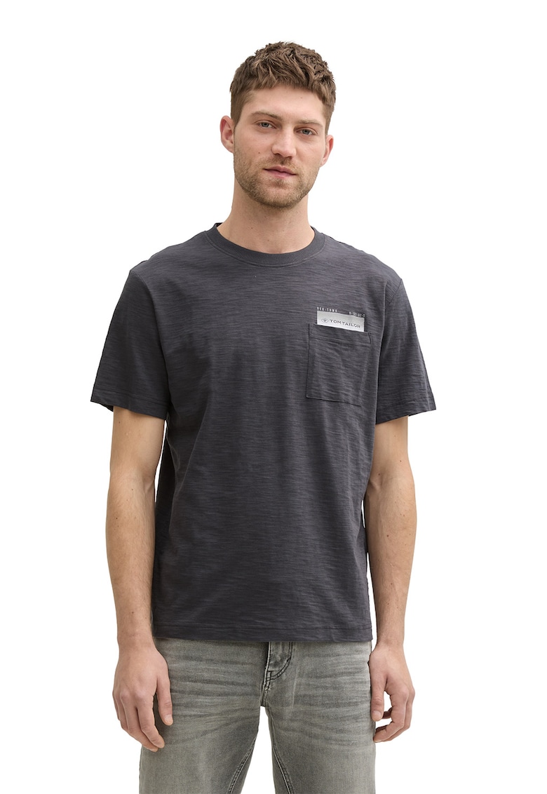 Tricou regular-fit cu buzunar pe piept