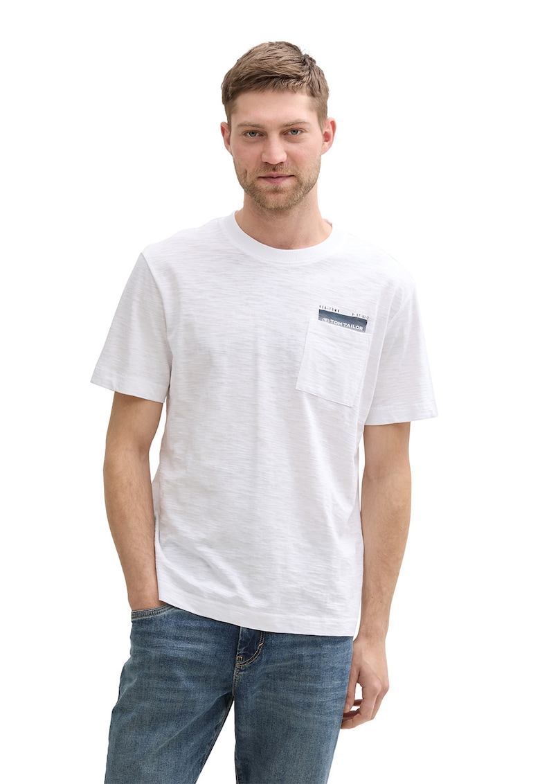 Tricou regular-fit cu buzunar pe piept