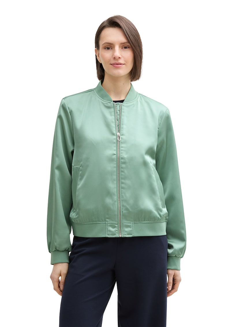 Jacheta bomber cu fermoar