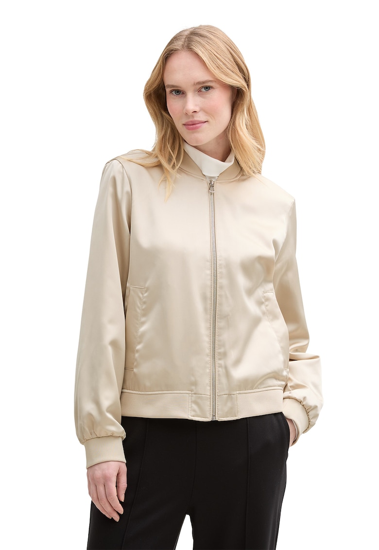 Jacheta bomber cu fermoar