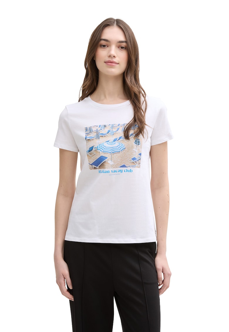 Tricou de bumbac cu imprimeu foto