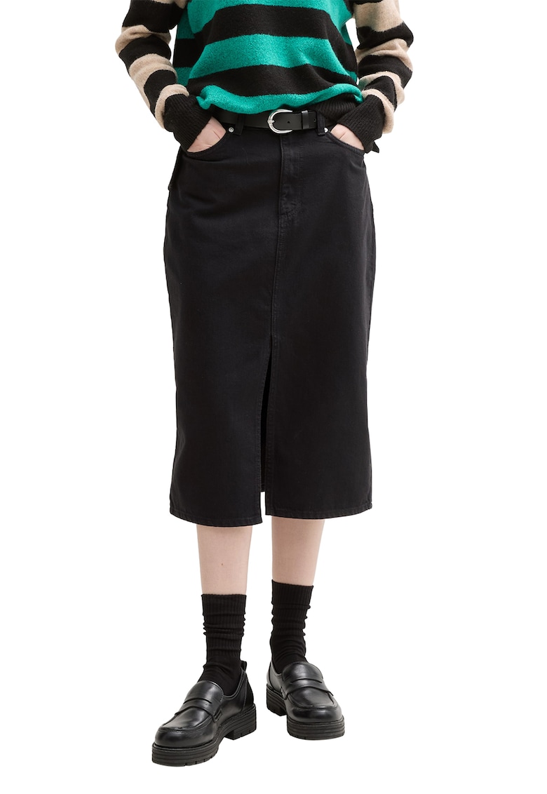 Fusta midi din denim