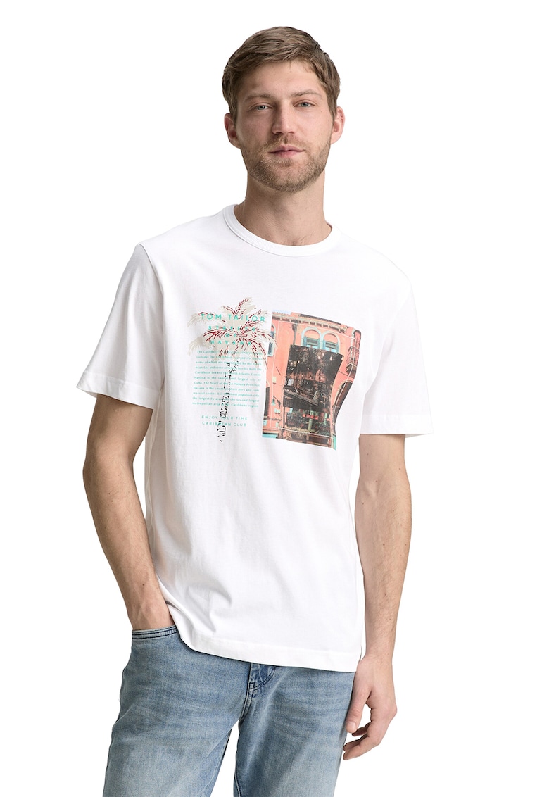 Tricou de bumbac cu imprimeu foto Tricou de bumbac cu imprimeu foto