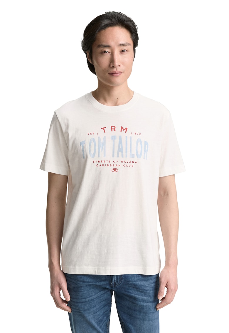 Tricou de bumbac cu logo