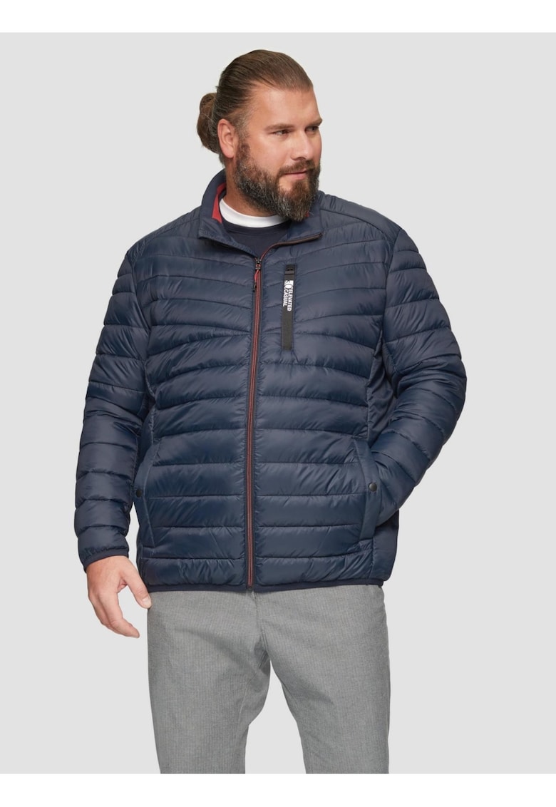 Jacheta barbati big sizes cu buzunare oblice - logo - fara gluga -  Big Sizes