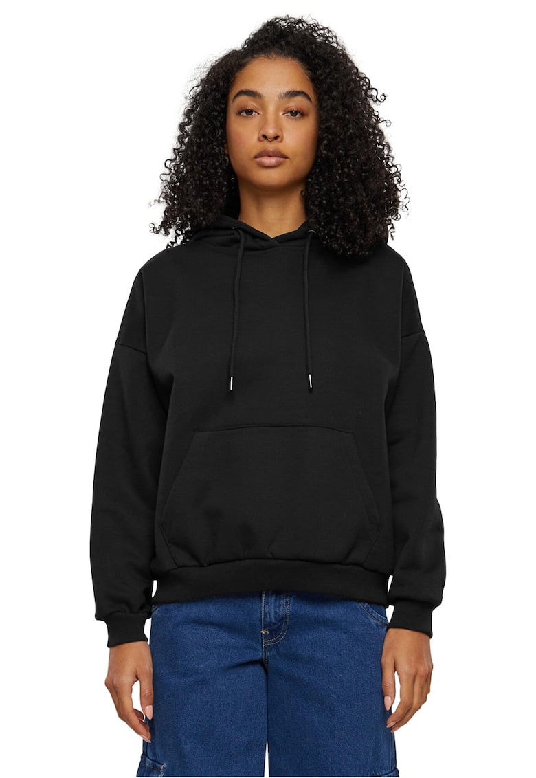 Hanorac cu buzunar kangaroo - Negru