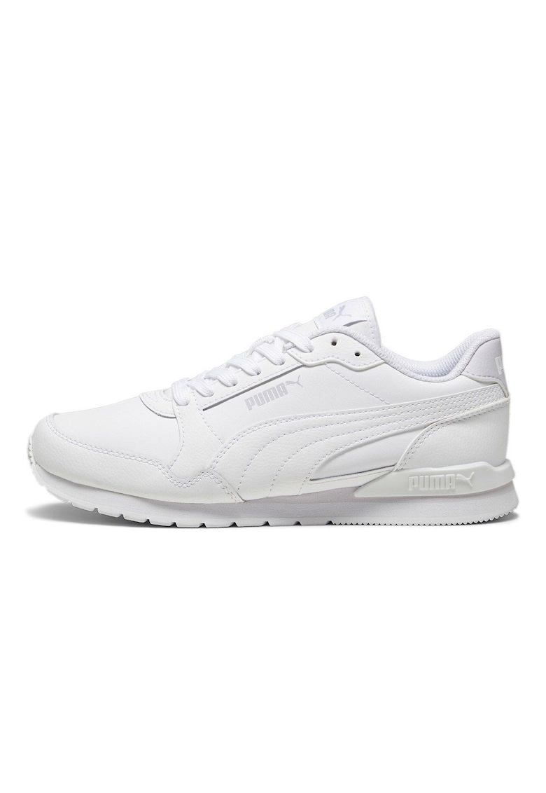 Pantofi sport cu insertii de piele ST Runner - Alb
