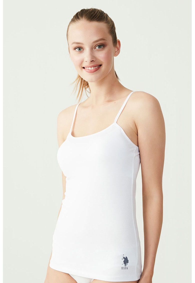 Top din amestec de modal cu bretele subtiri