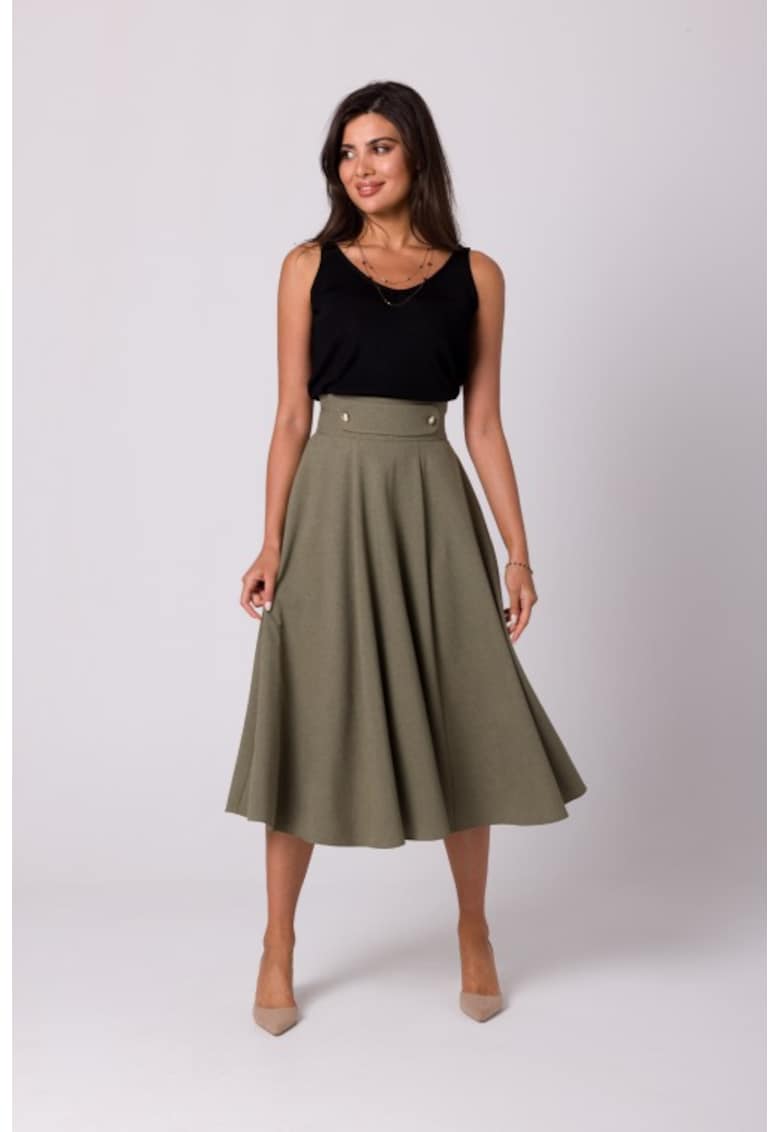 Fusta evazata cu talie inalta -