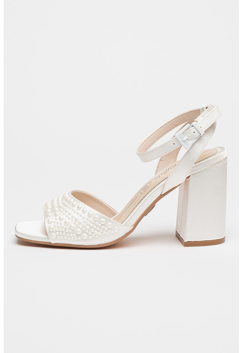 Sandale de satin cu bareta pe glezna Celeste