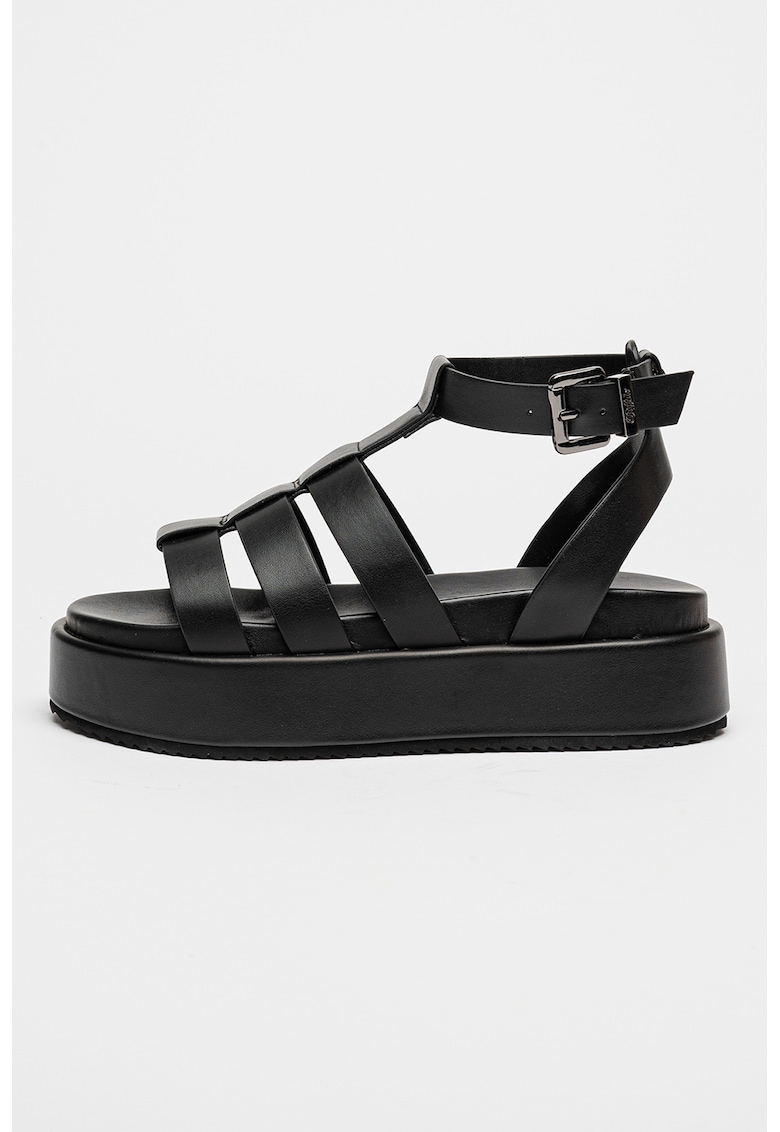 Sandale de piele ecologica cu o catarama