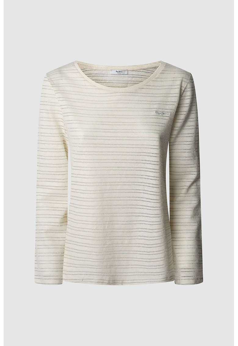 Bluza din amestec de in cu model in dungi Bluza din amestec de in cu model in dungi