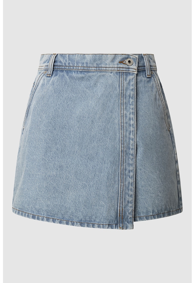 Fusta-pantalon regular fit din denim Fusta-pantalon regular fit din denim