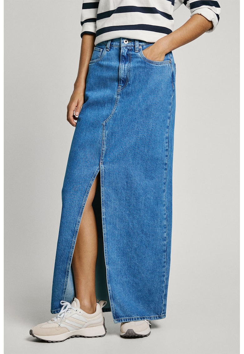 Fusta dreapta din denim Fusta dreapta din denim