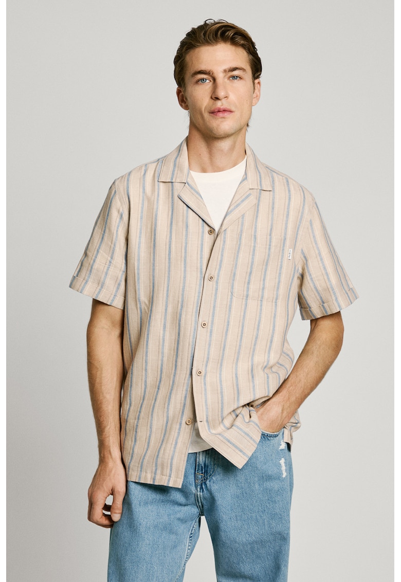 Camasa cu imprimeu si maneci scurte