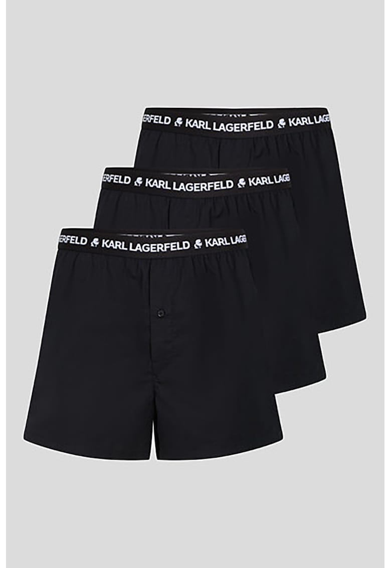 Set de boxeri cu logo - 3 perechi - Negru