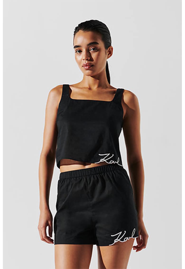 Pantaloni scurti din bumbac cu logo