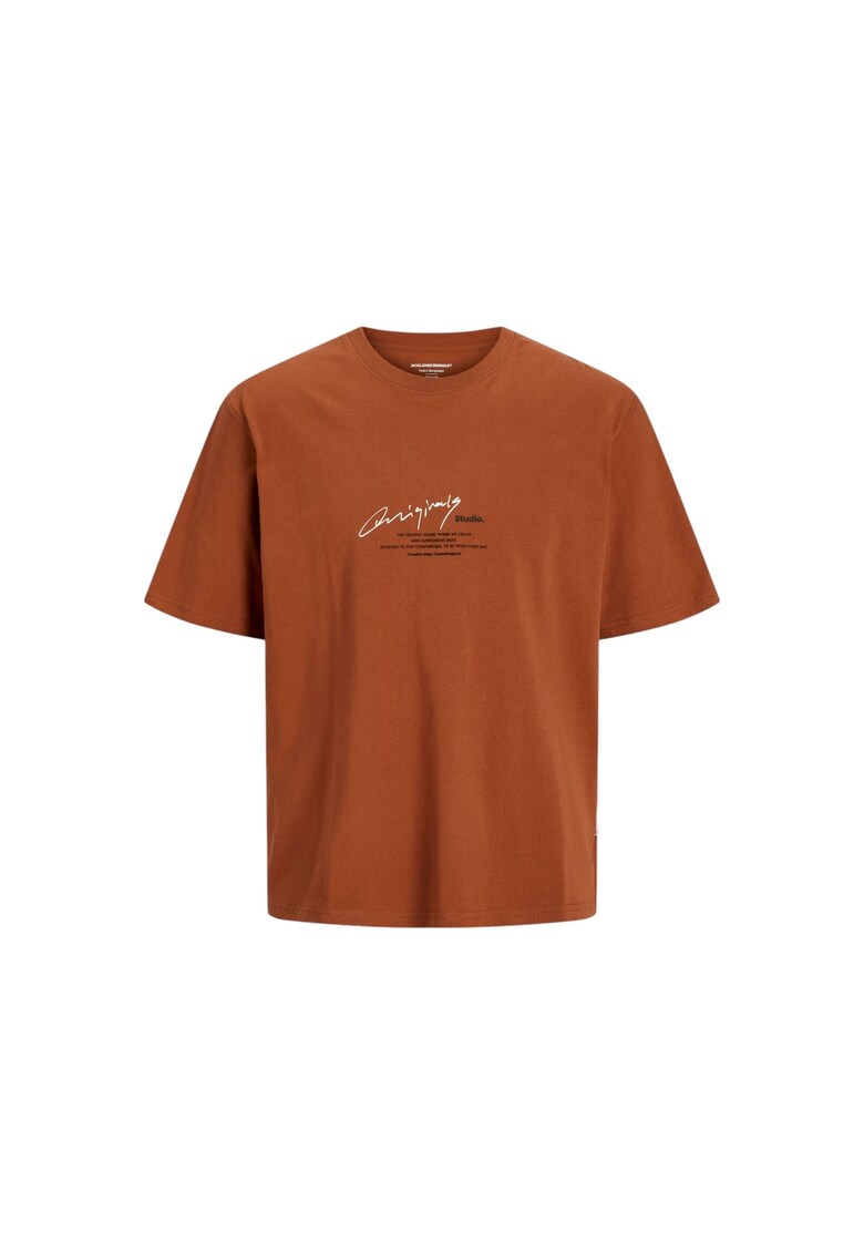 Tricou JACK &JONES Manchester Script 39915 - Rosu