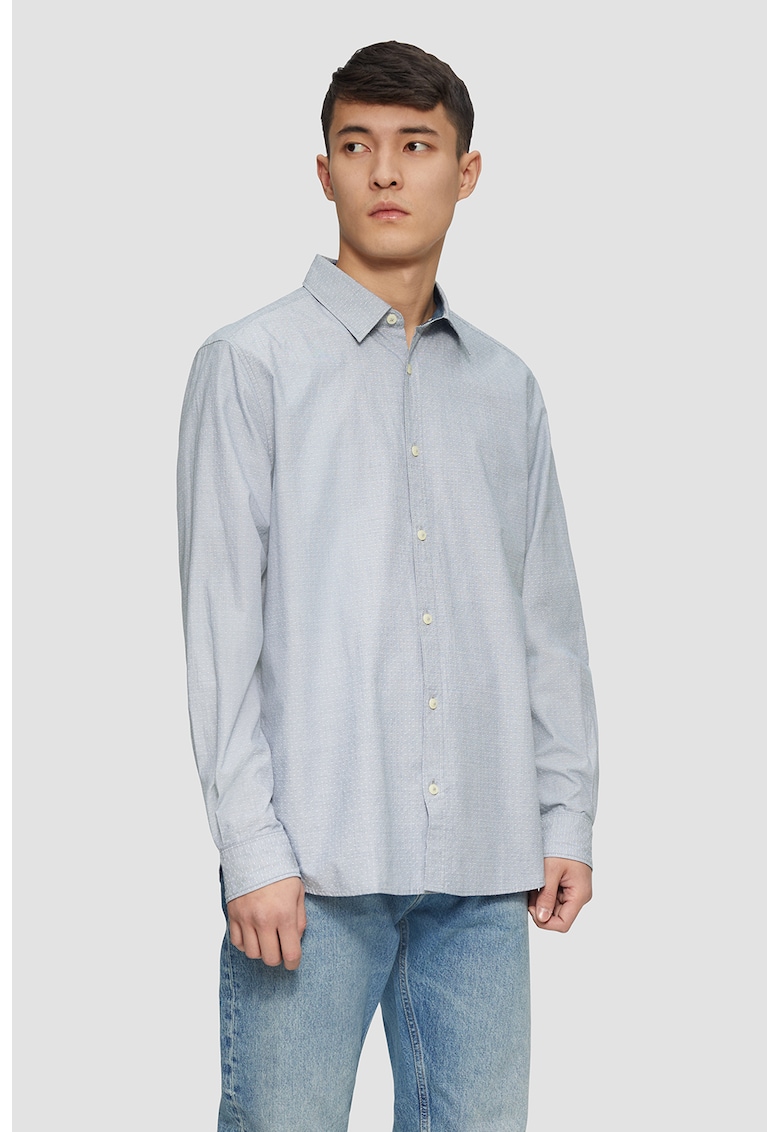 Camasa de bumbac cu guler clasic