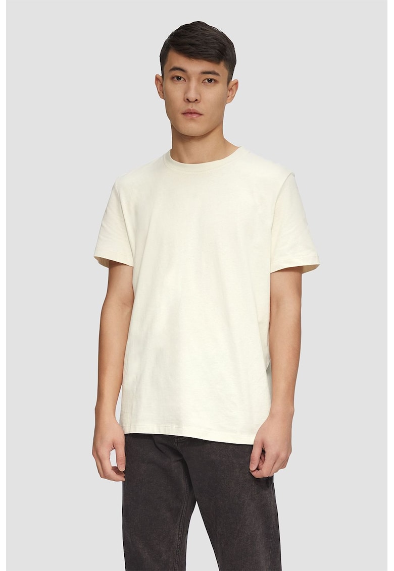 Tricou cu decolteu la baza gatului - din bumbac