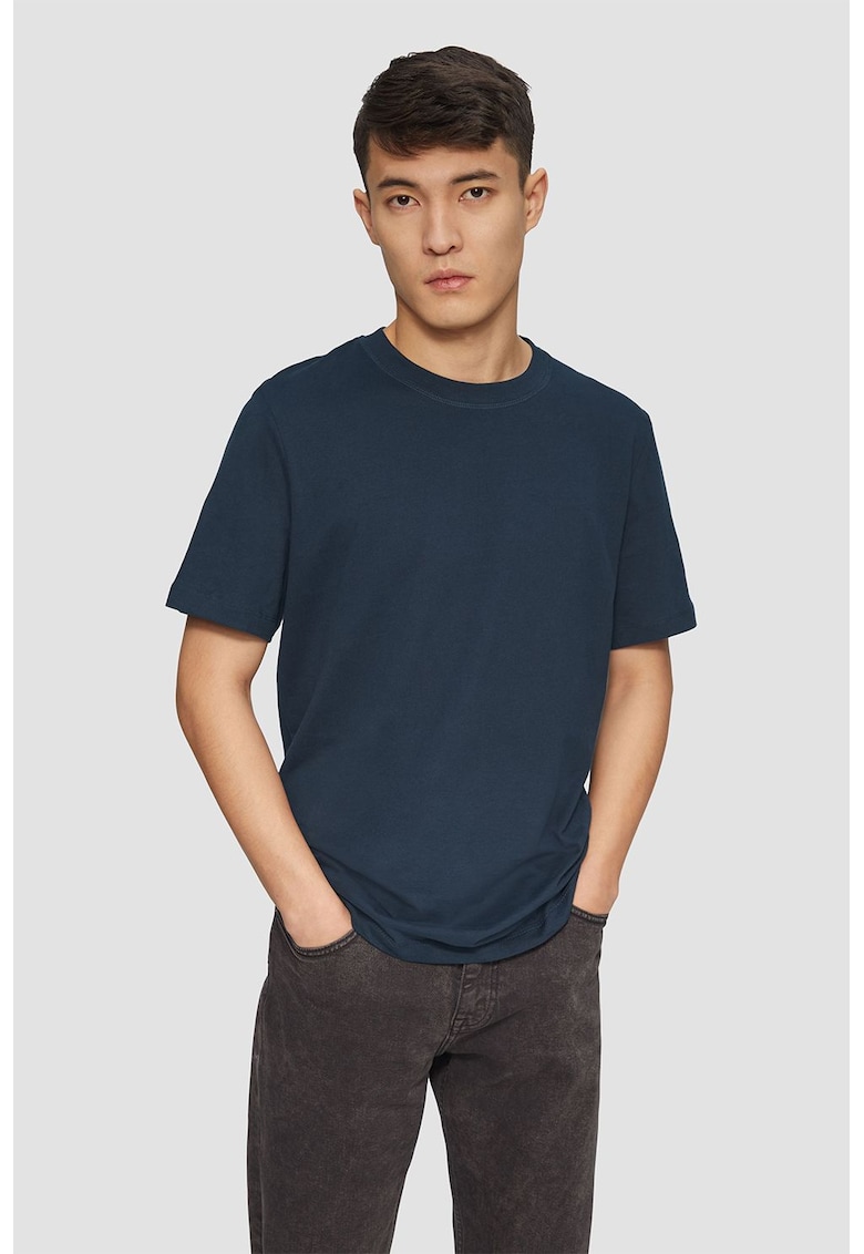 Tricou cu decolteu la baza gatului - din bumbac