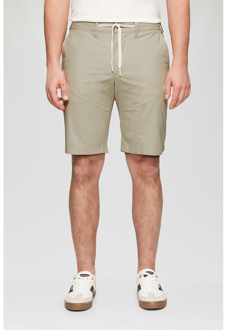 Bermude cu cordon - Bej inchis