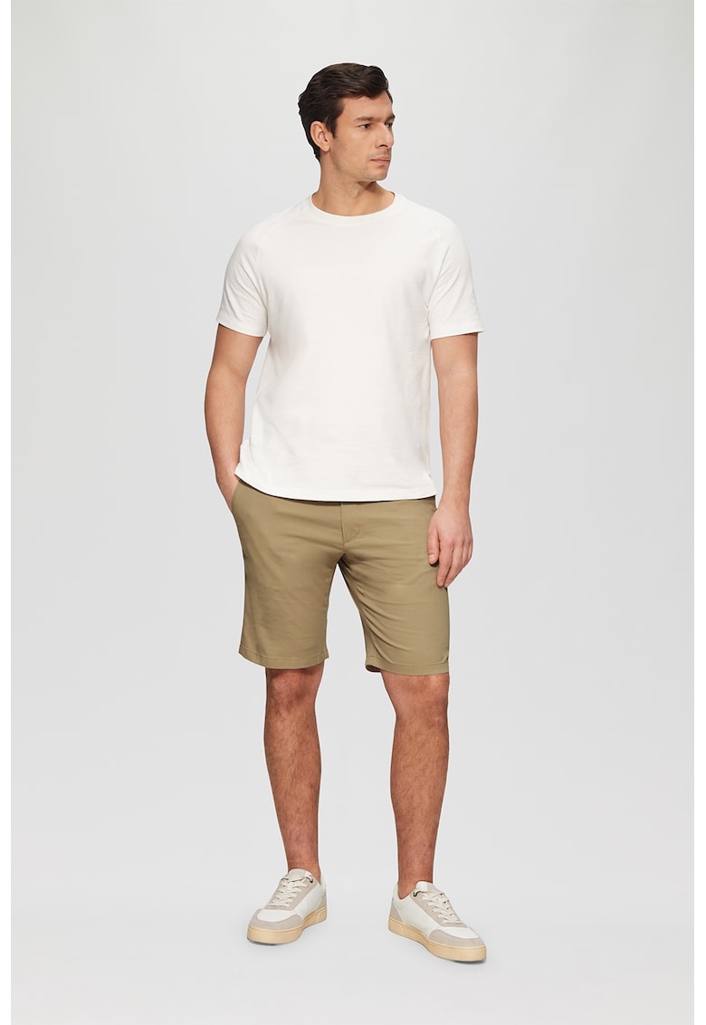 Bermude chino cu model uni