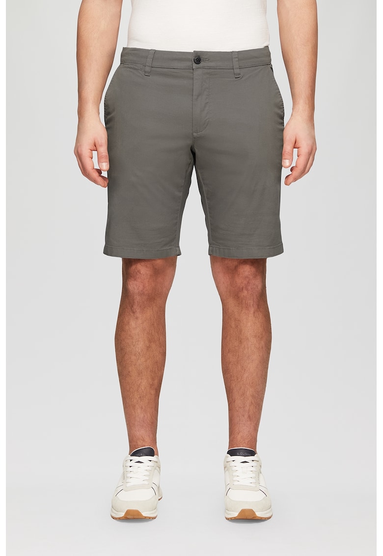 Bermude chino cu model uni