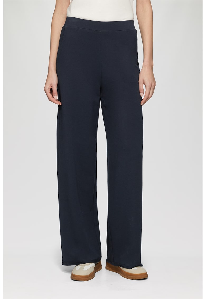 Pantaloni din amestec de modal cu croiala ampla