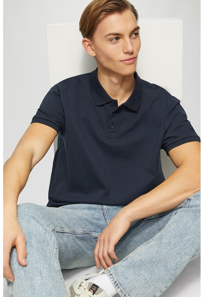 Tricou polo cu model uni