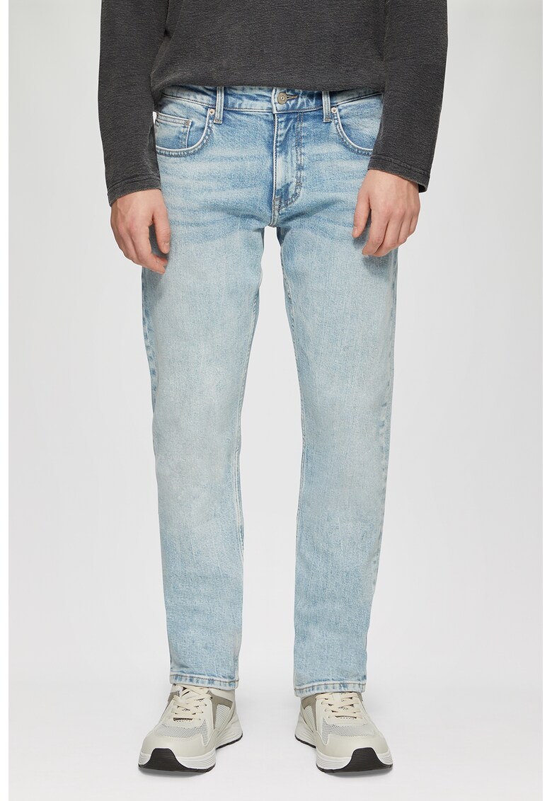 Blugi cu talie medie - Albastru deschis