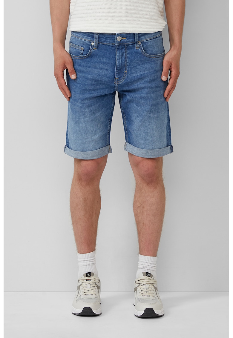 Blugi scurti regular fit - Albastru