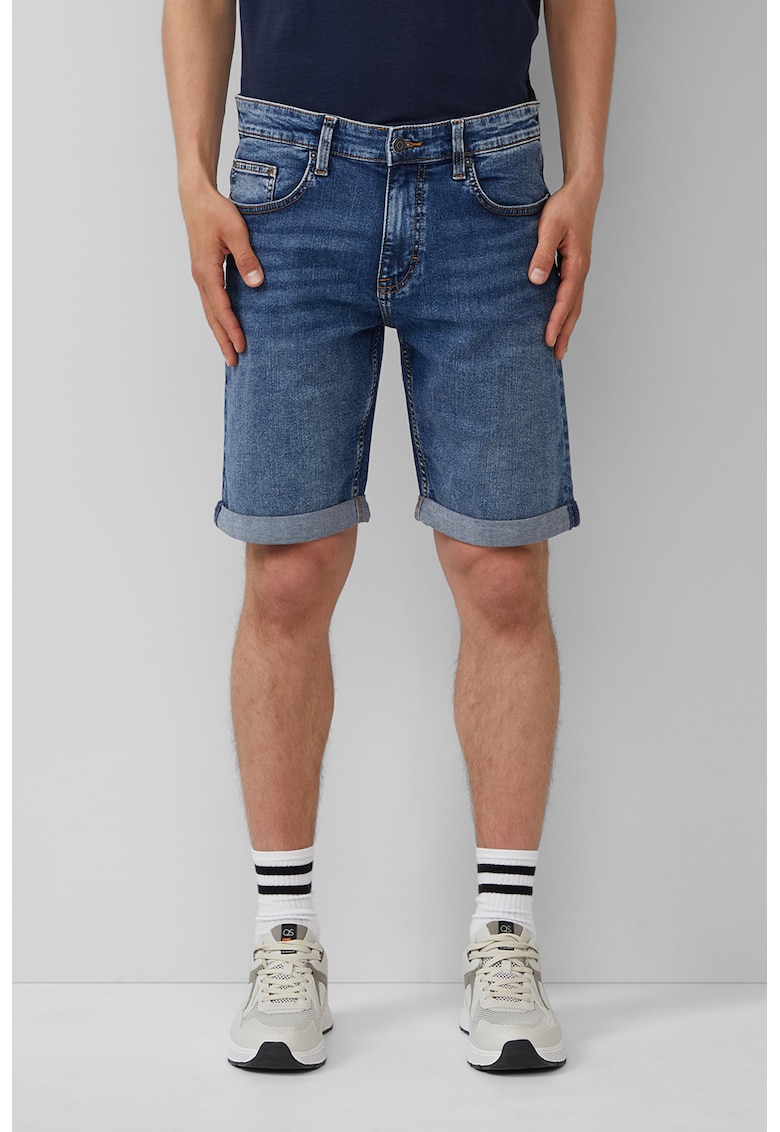 Blugi scurti regular fit - Albastru inchis